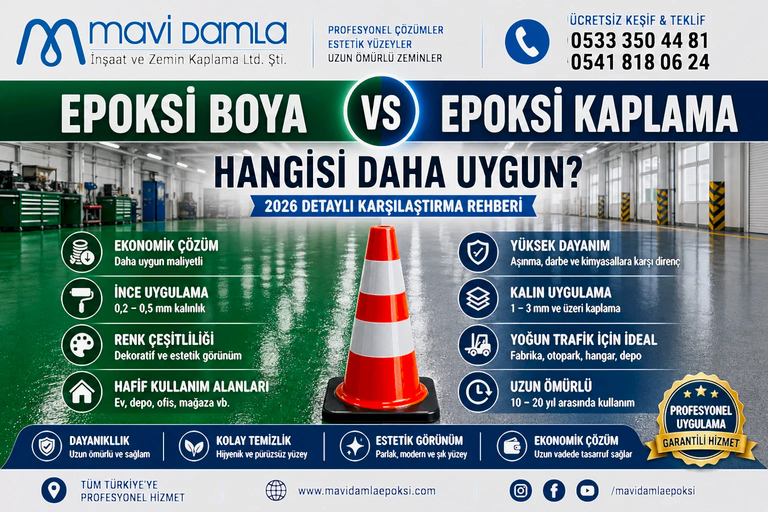 Epoksi boya mı epoksi kaplama mı